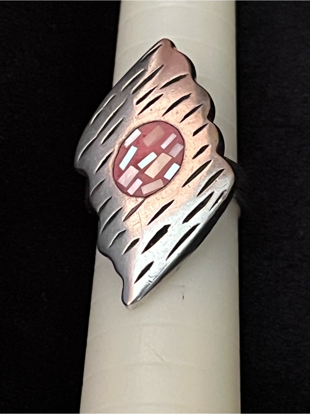 Sterling Silver .925 Mother-of Pearl Ladies Ring